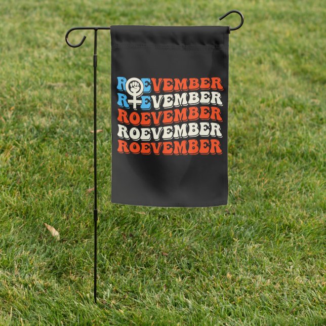 Roevember November  Garden Flag (In SItu)