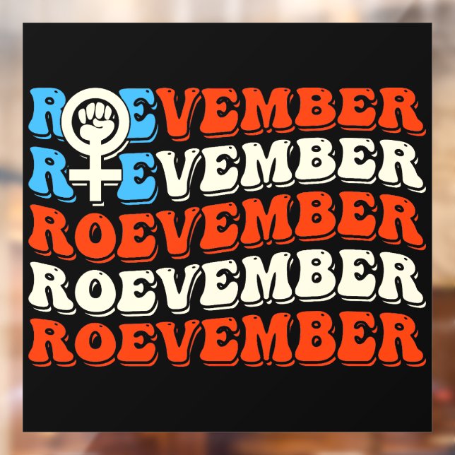 Roevember November  Window Cling (Sheet 2)