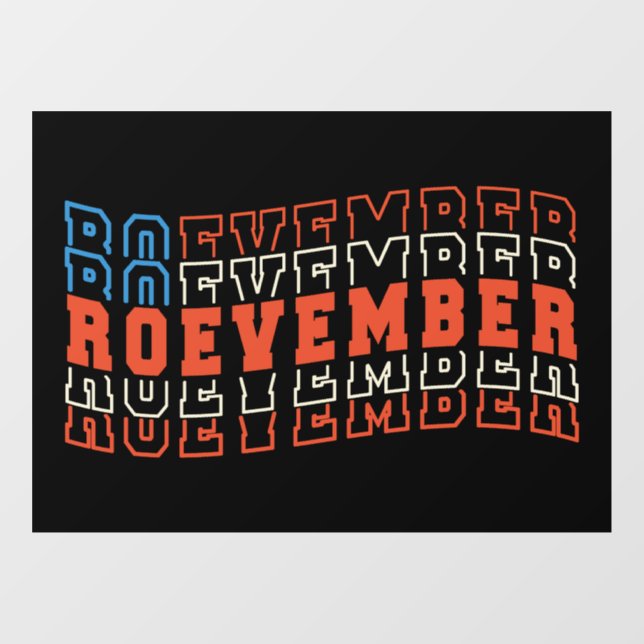 Roevember November  Window Cling (Sheet)