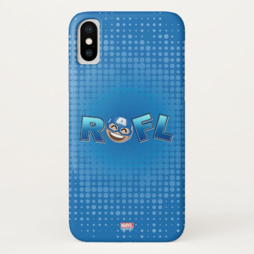 ROFL Captain America Emoji iPhone X Case