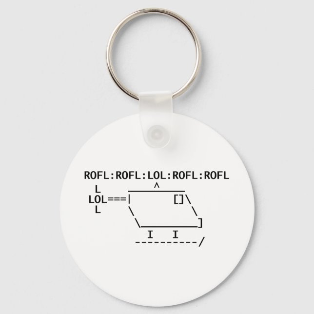 ROFLcopter Keychain (Front)