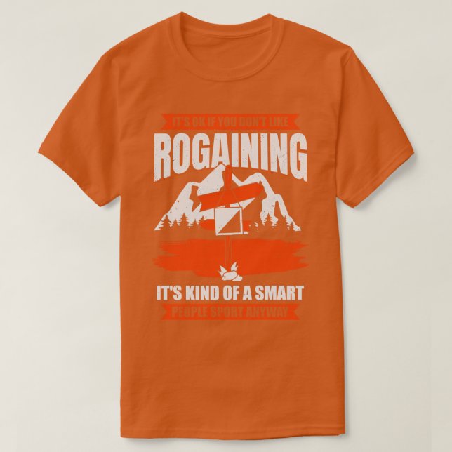 Rogaining Lover Orienteering Rogaines Hobby Gift T-Shirt (Design Front)