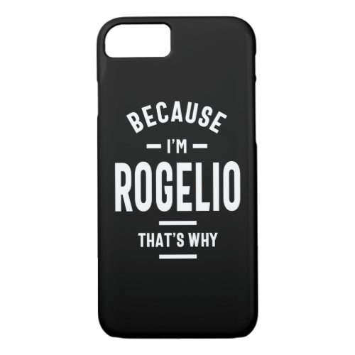 Rogelio Personalized Name Birthday iPhone 87 Case