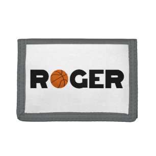 Roger Basketball Trifold Wallet