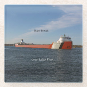 Roger Blough glass coaster