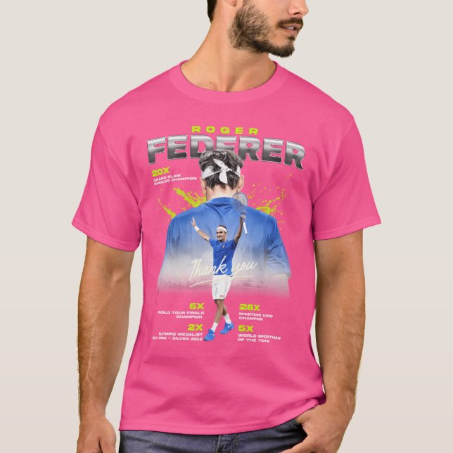 Roger Federer Fan Art T-Shirt (Front)