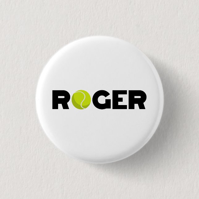 Roger Tennis Button (Front)