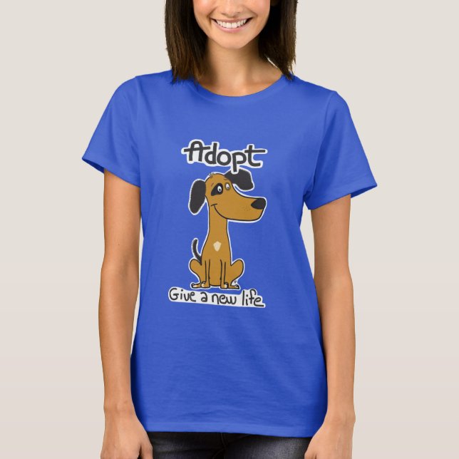 Roger, the adopted dog. T-Shirt (Front)