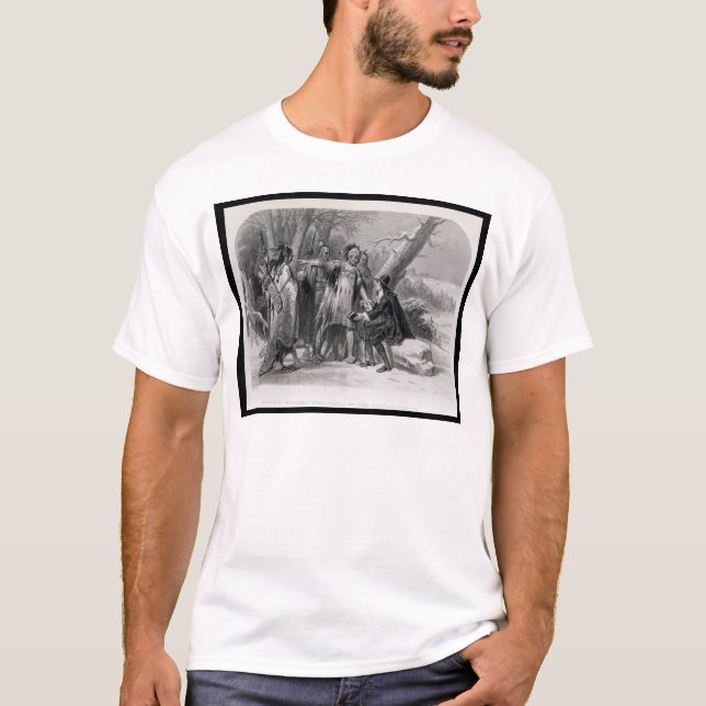 Roger Williams sheltered by the Narragansetts T-Shirt (Front)