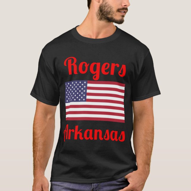 Rogers Arkansas Stylish Prints3 T-Shirt (Front)