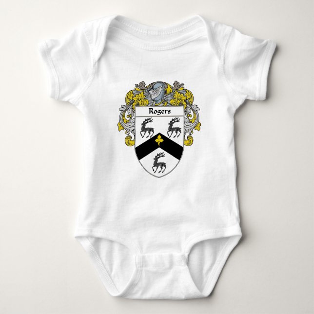 Rogers Coat of Arms (Mantled) Baby Bodysuit (Front)