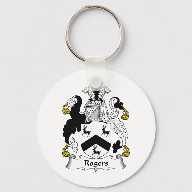 Rogers Family Crest Keychain (Front)