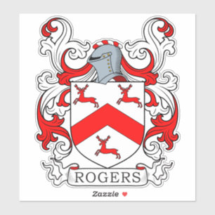 Rogers Family Crest Sticker