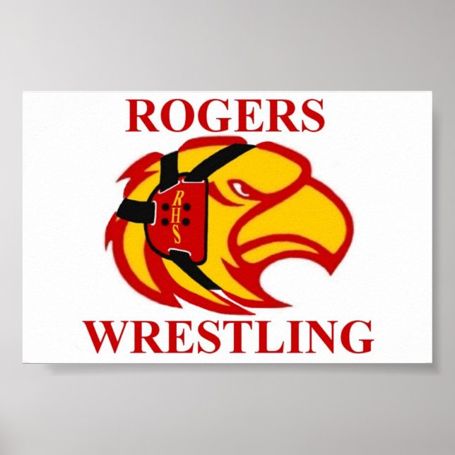 Rogers Hawkhead Wrestling Poster (Front)