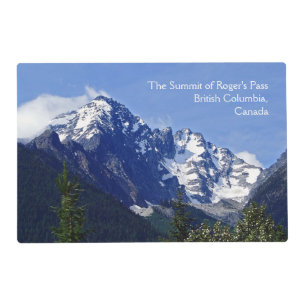 Roger's Pass Summit Laminated Placemat