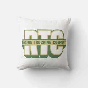 Rogers Trucking Company Outdoor Pillow