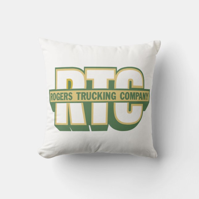 Rogers Trucking Company Outdoor Pillow (Front)