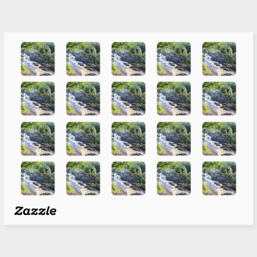 Rogie Falls, Scotland Square Sticker