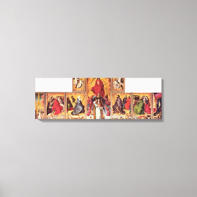 Rogier van der Weyden - Altar of Last Judgement Canvas Print (Front)