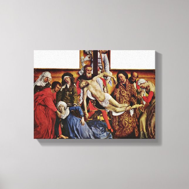 Rogier van der Weyden - Descent from the Cross Canvas Print (Front)