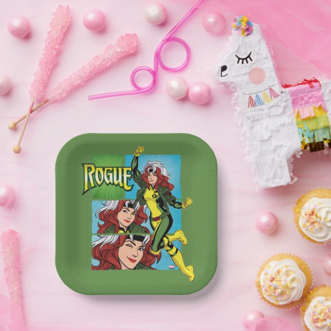 Rogue Character Panel Graphic Paper Plates (Party)