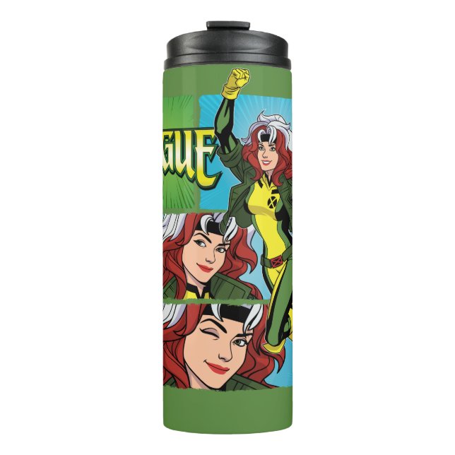 Rogue Character Panel Graphic Thermal Tumbler (Front)
