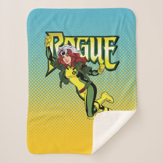 Rogue Character Pose Sherpa Blanket (Front)