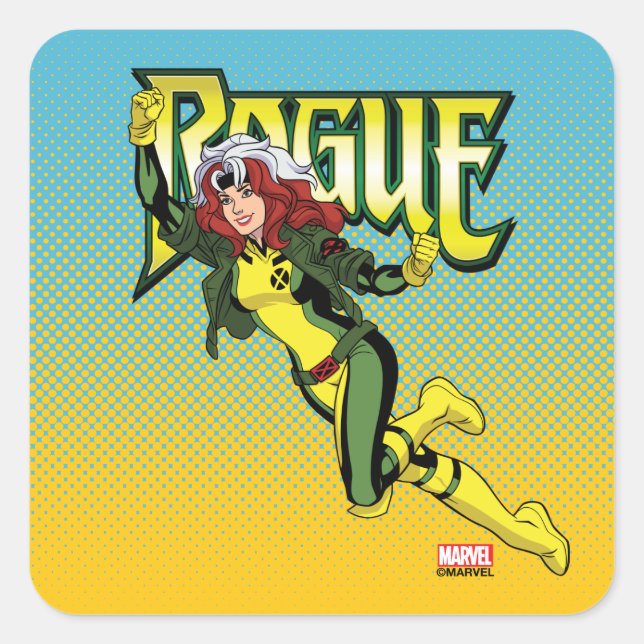 Rogue Character Pose Square Sticker (Front)