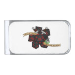 Rogue Dice Design Silver Finish Money Clip