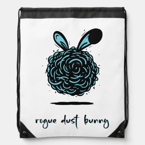 Rogue Dust Bunny Drawstring Bag