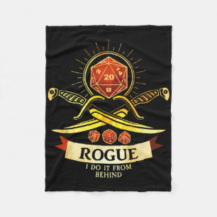 Rogue Fantasy Gamer Rpg Cl  Fleece Blanket
