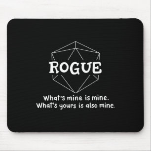 Rogue Funny Character Joke Roleplaying Games Rpg G Mouse Pad