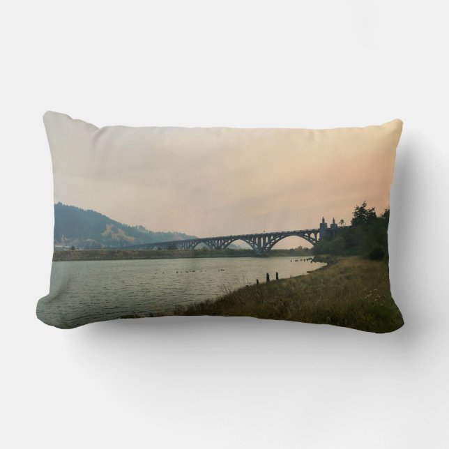 Rogue River, OR Lumbar Pillow (Front)