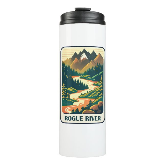 Rogue River Oregon Colors Thermal Tumbler (Front)
