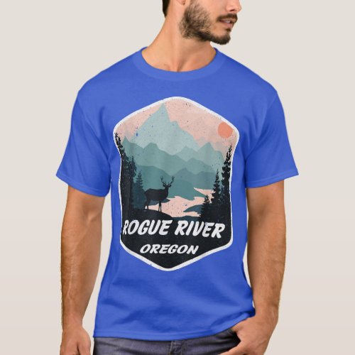 Rogue River Oregon OR Mountains Hike Hiking Souven T_Shirt