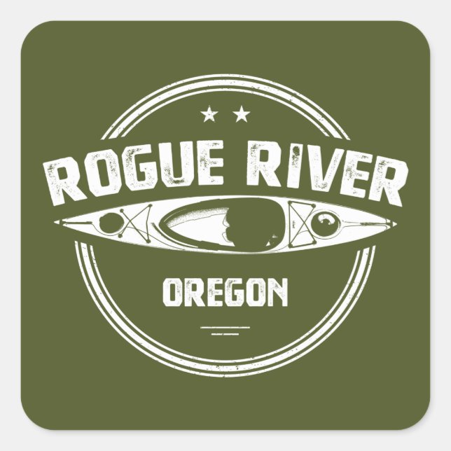 Rogue River, Oregon Square Sticker (Front)