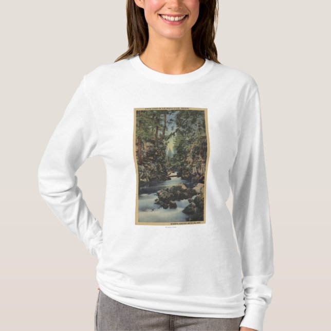 Rogue River, Oregon - Upper Gorge View of River T-Shirt (Front)