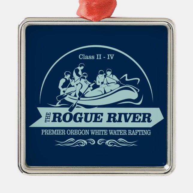 Rogue River (rafting2) Metal Ornament (Front)