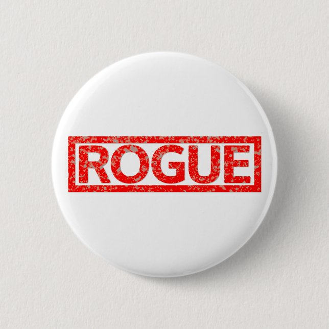 Rogue Stamp Pinback Button (Front)