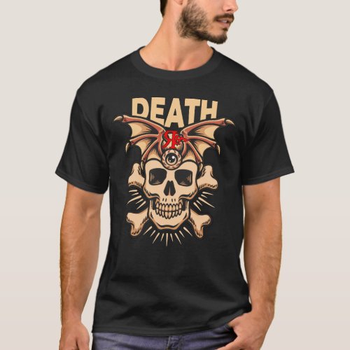 ROGUE VINTAGE DEATH TATTOO GRAFFITI ART T_SHIRT