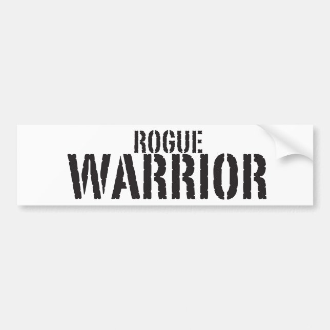 Rogue Warrior Bumper Stickers (Front)