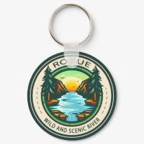 Rogue Wild and Scenic River Badge  Keychain