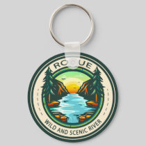 Rogue Wild and Scenic River Badge  Keychain