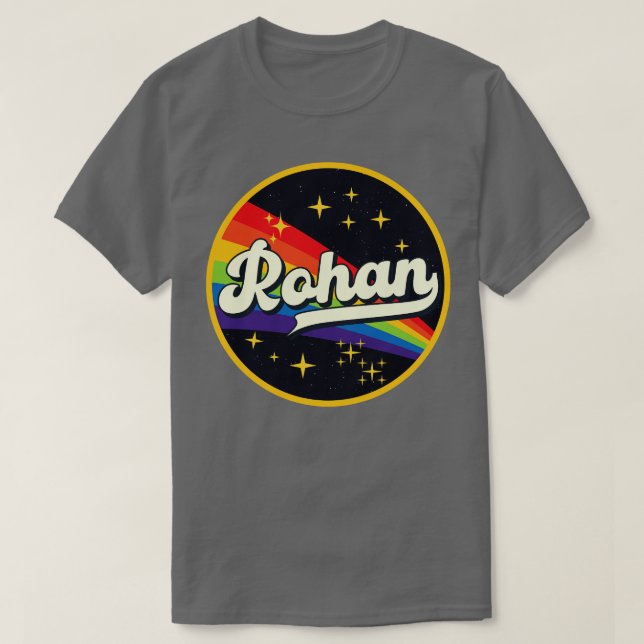 Rohan Rainbow In Space Vintage Style T-Shirt (Design Front)