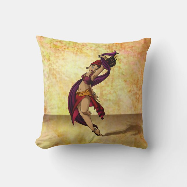 Rohesia Dancer Throw Pillow (Front)