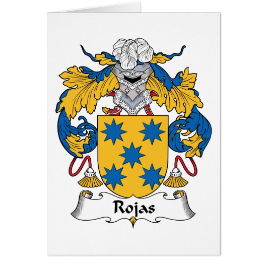 Rojas Family Crest Cards (Front)