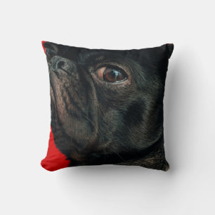 rojo dog throw pillow