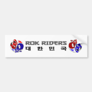 ROK Riders bumper sticker (Small Print)