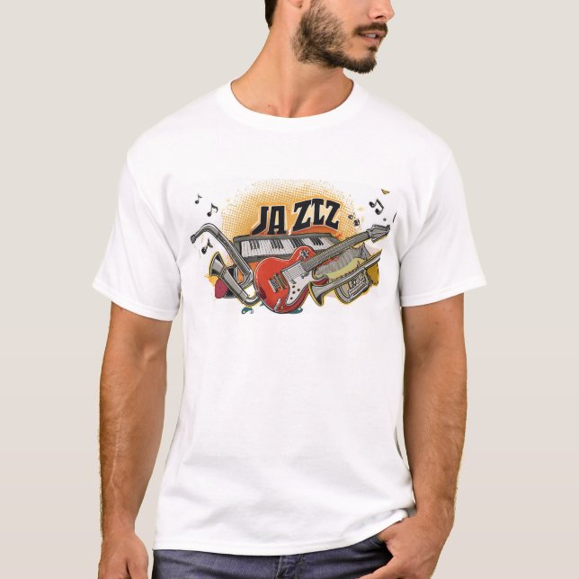 RokcloneDesigns 2024 Art Intelligence Jazz Series T-Shirt (Front)