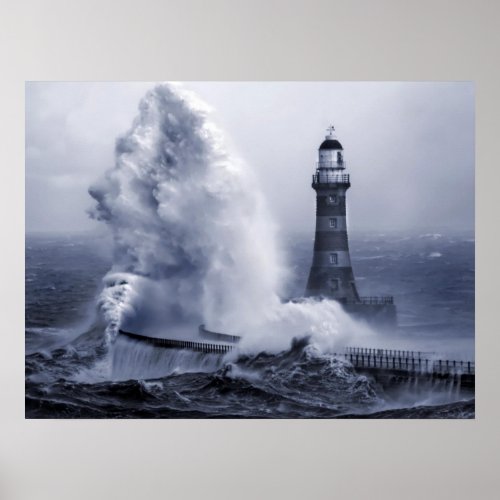 Roker Lighthouse Print